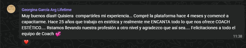 Testimonio real de alumna Lifetime